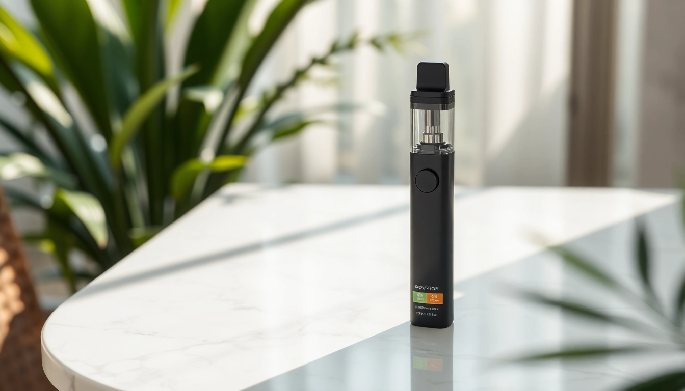 Boutiq switch disposable vape featured alongside an inviting nature backdrop, highlighting its sleek design and dual flavor options.